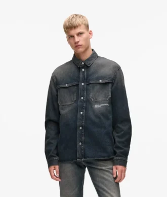 Afslappet denimskjorte