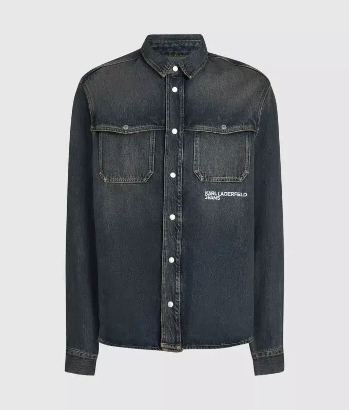 Afslappet denimskjorte