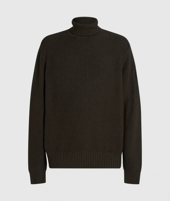Afslappet rullekravesweater