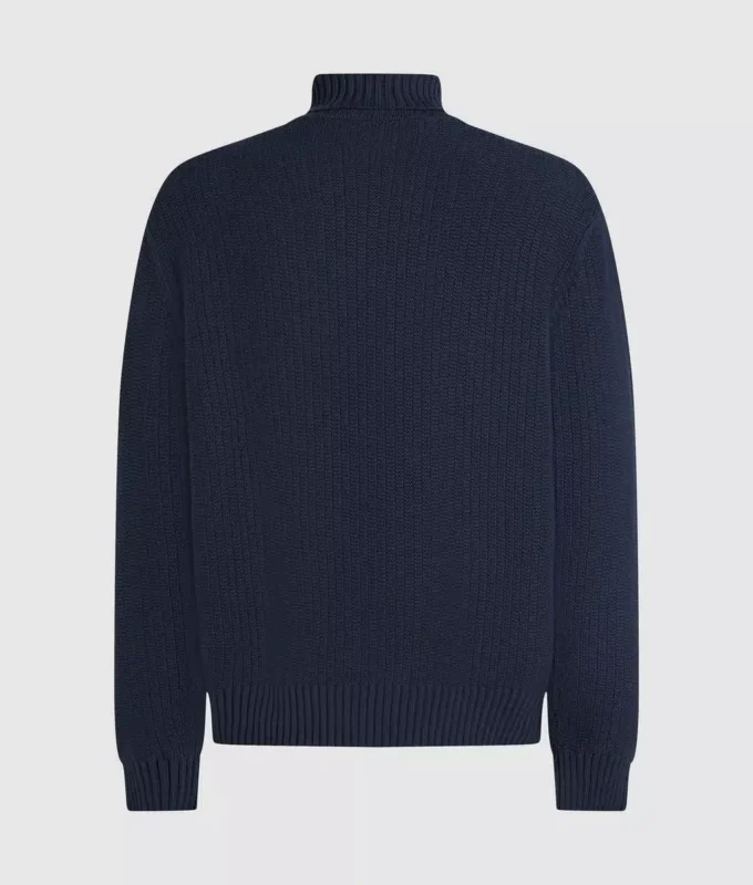 Afslappet rullekravesweater