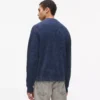 Afslappet sweater med halv lynlås