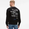 Afslappet sweatshirt med Karl-citat