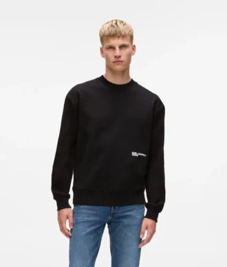 Afslappet sweatshirt med Karl-citat