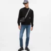 Afslappet sweatshirt med Karl-citat