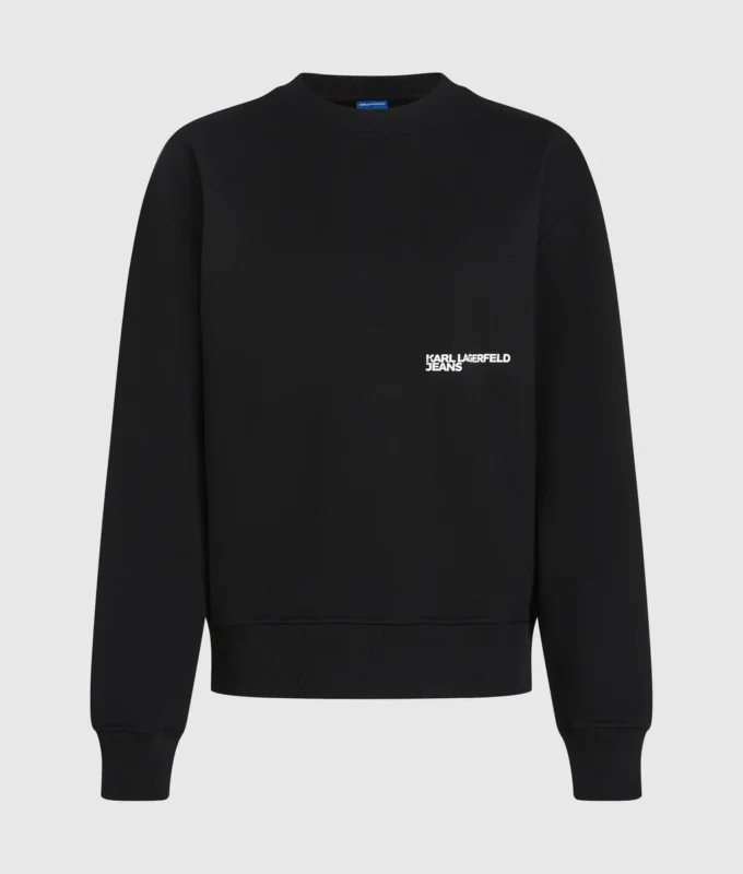 Afslappet sweatshirt med Karl-citat