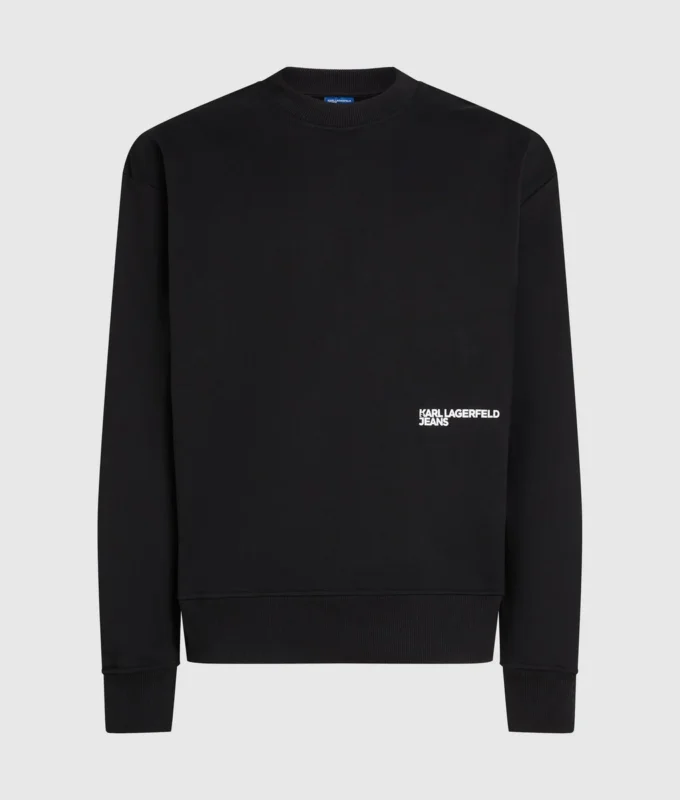 Afslappet sweatshirt med Karl-citat