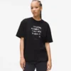 Afslappet T-shirt med Karl-citat
