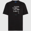 Afslappet T-shirt med Karl-citat