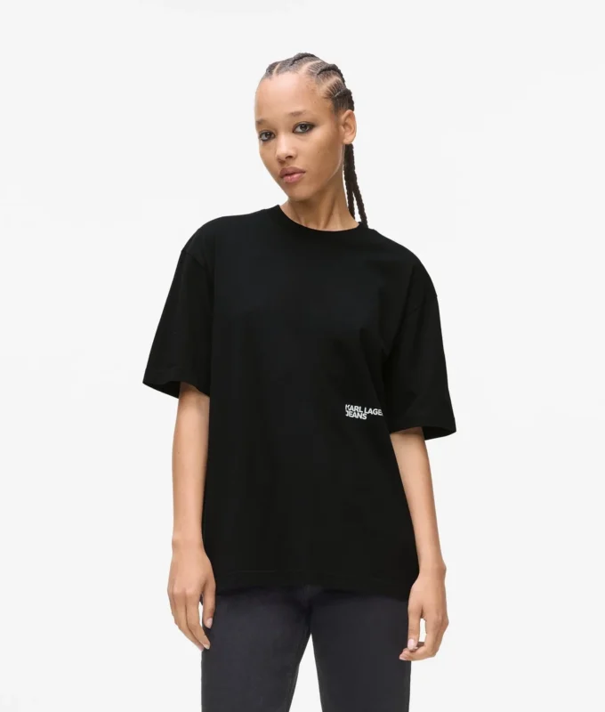 Afslappet T-shirt med Karl-print