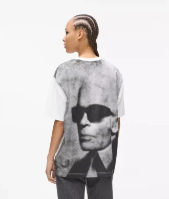 Afslappet T-shirt med Karl-print