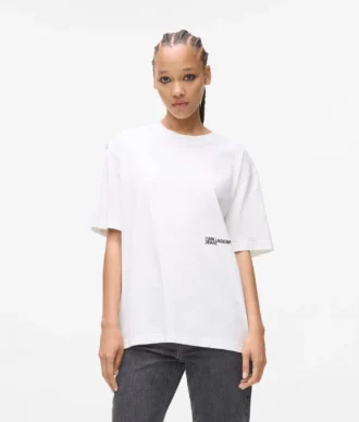 Afslappet T-shirt med Karl-print