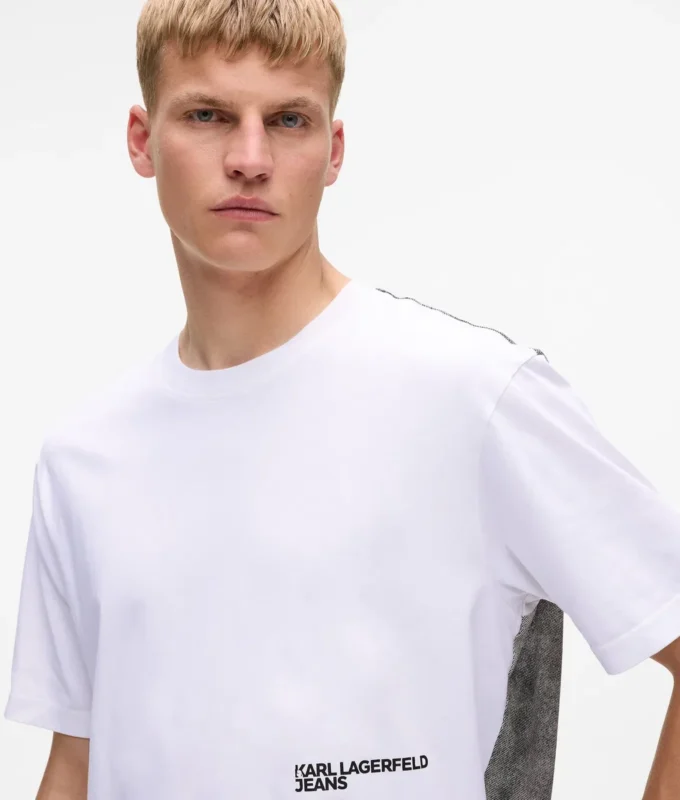 Afslappet T-shirt med Karl-print