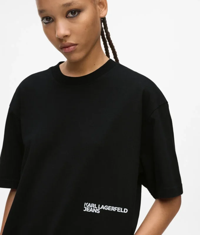 Afslappet T-shirt med Karl-print