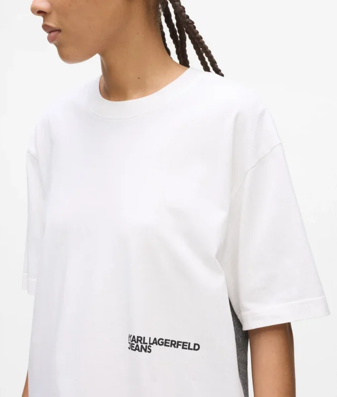 Afslappet T-shirt med Karl-print