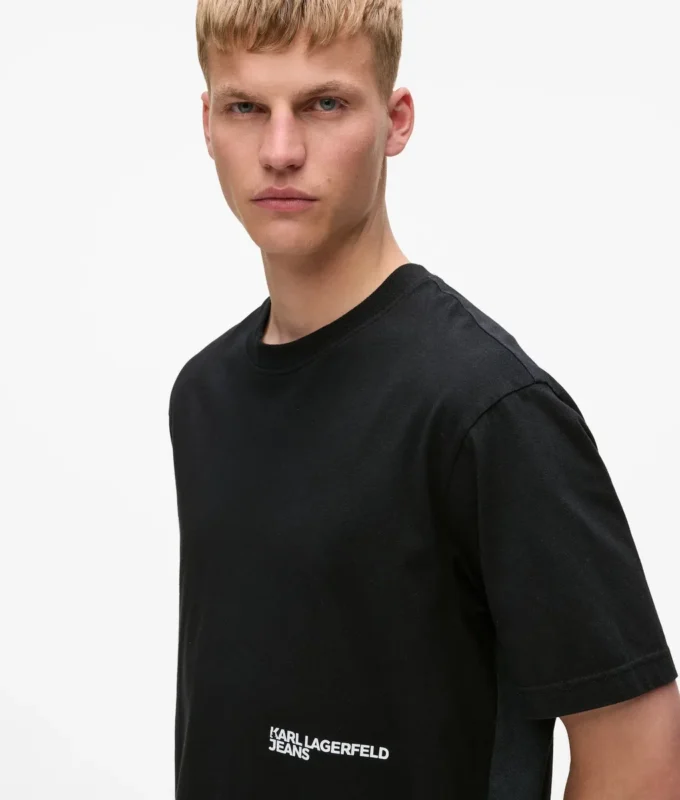 Afslappet T-shirt med Karl-print