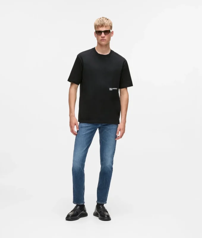 Afslappet T-shirt med Karl-print