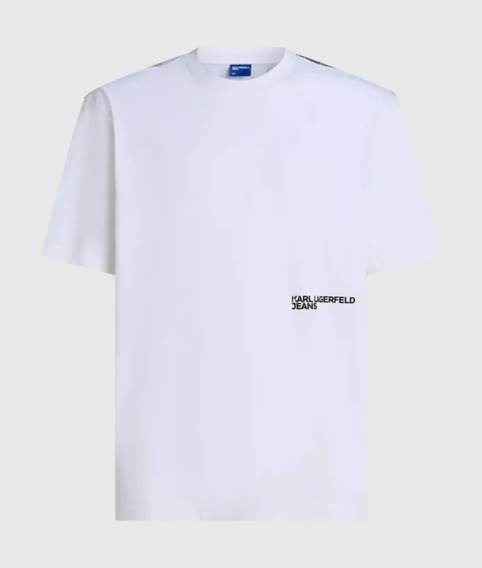 Afslappet T-shirt med Karl-print