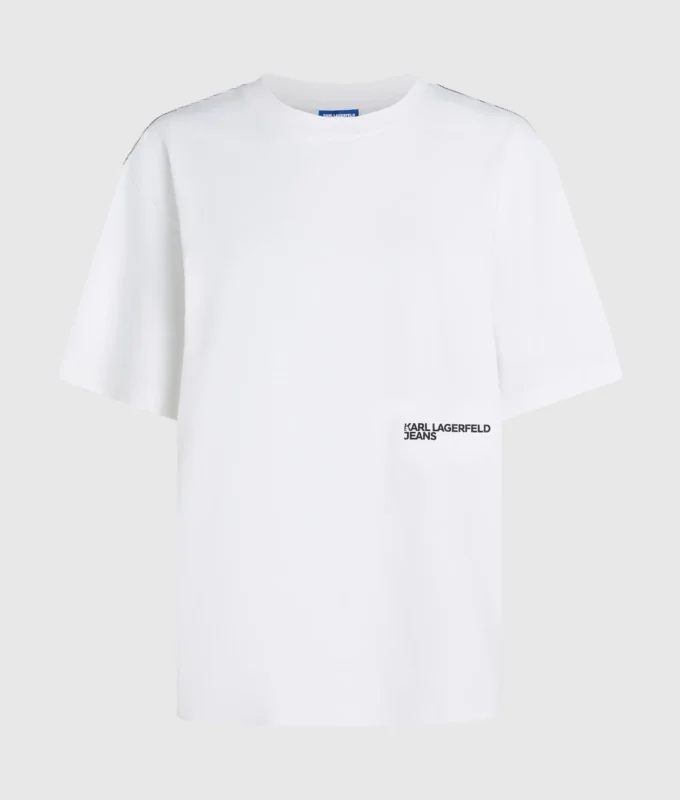 Afslappet T-shirt med Karl-print
