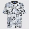 Afslappet T-shirt med monogram overalt