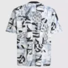 Afslappet T-shirt med monogram overalt