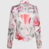 All-over malet skjorte