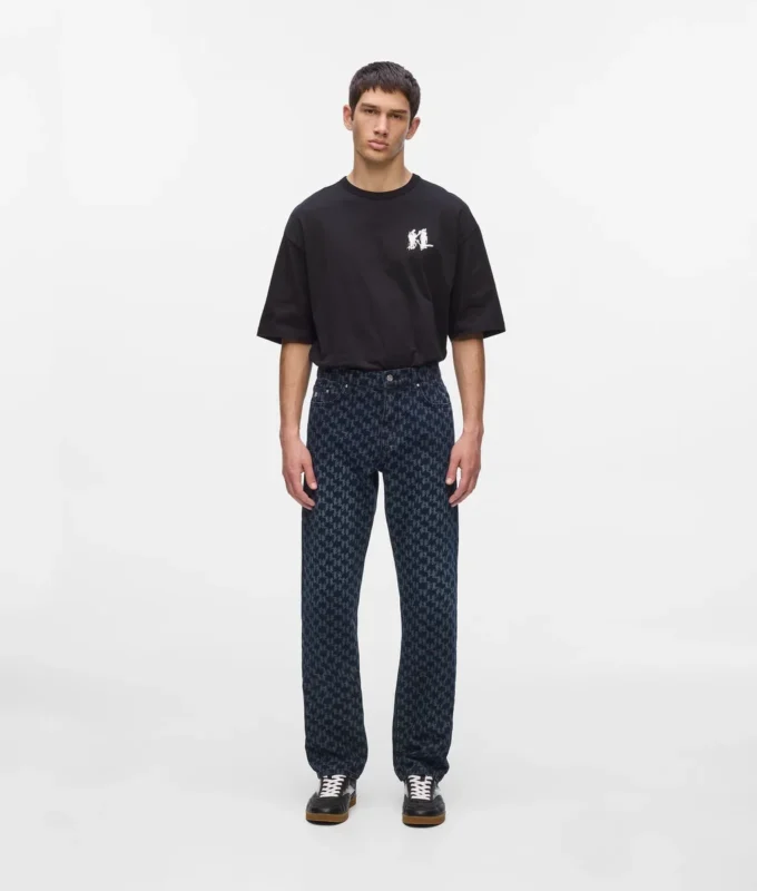 All-over Monogram jeans