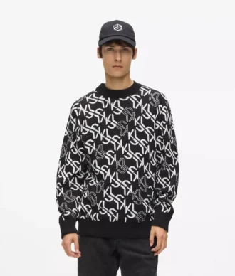All-over Monogram sweater