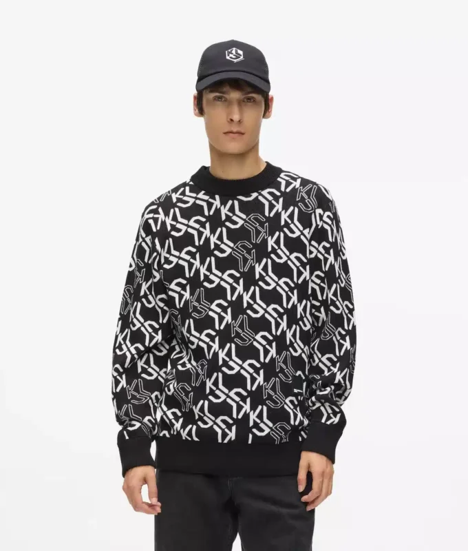 All-over Monogram sweater