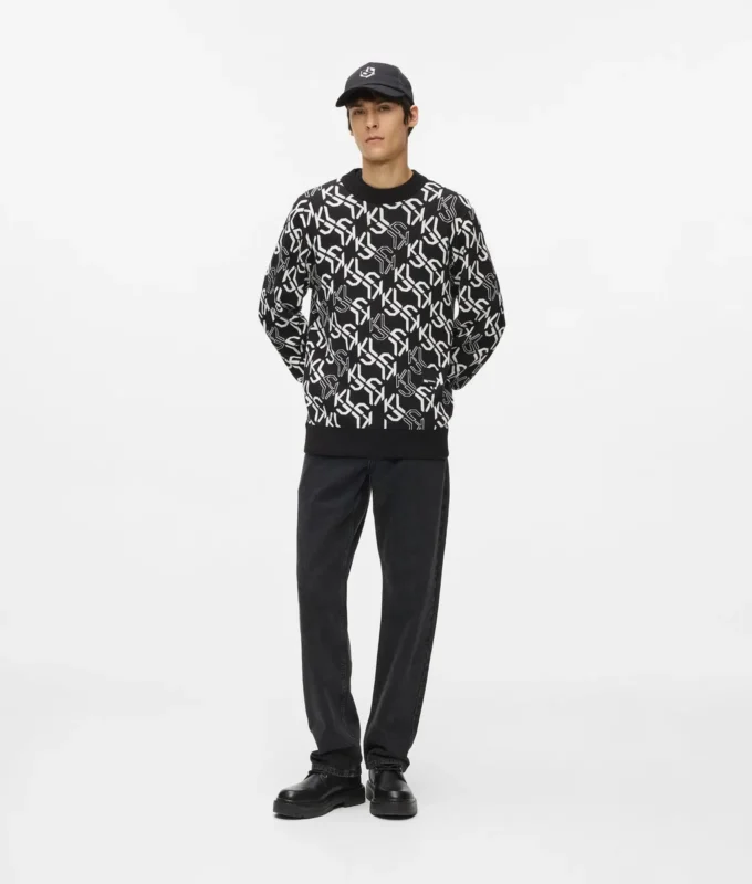 All-over Monogram sweater