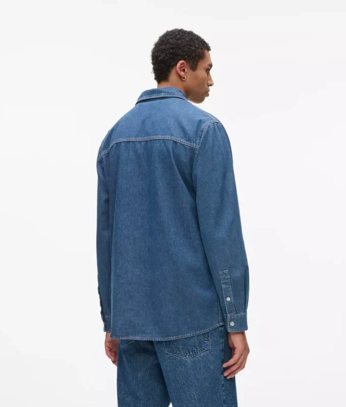 Almindelig denimskjorte