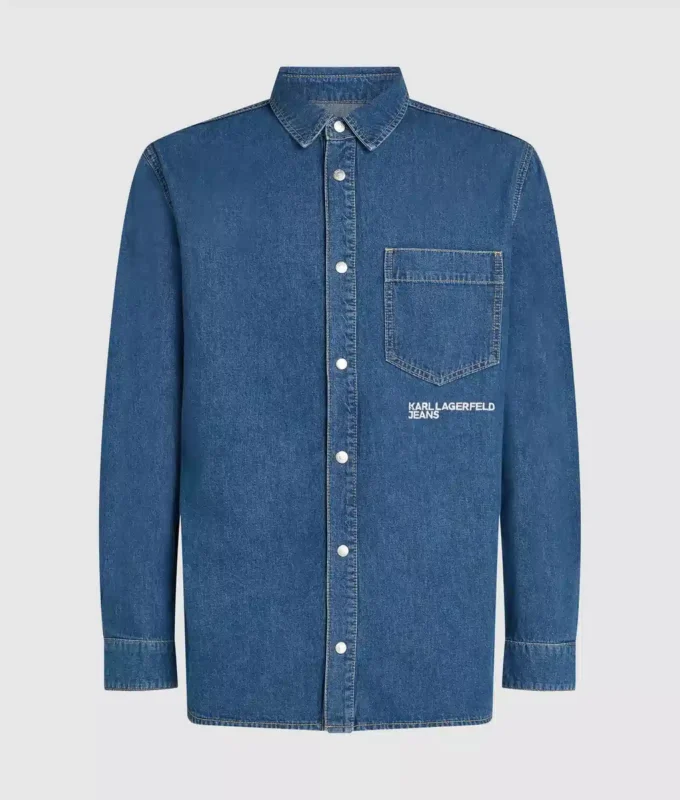 Almindelig denimskjorte