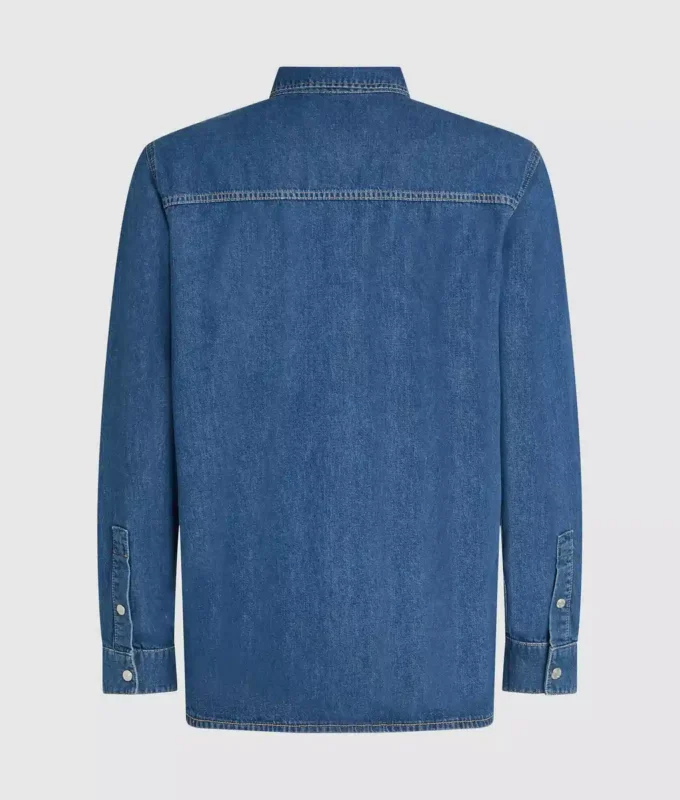 Almindelig denimskjorte
