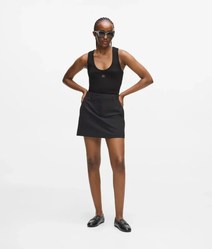 Autograph ribbet tanktop