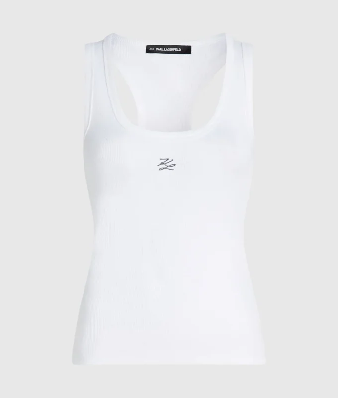 Autograph ribbet tanktop