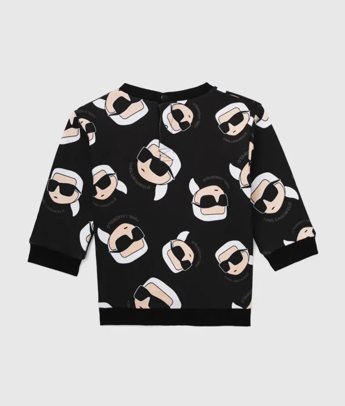 Baby Ikon sweatshirt med all-over-print