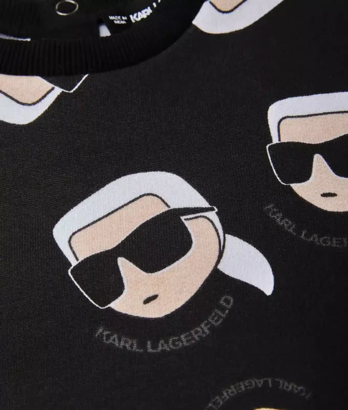 Baby Ikon sweatshirt med all-over-print