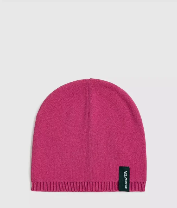 Beanie med logo-patch