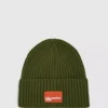 Beanie med logo-patch