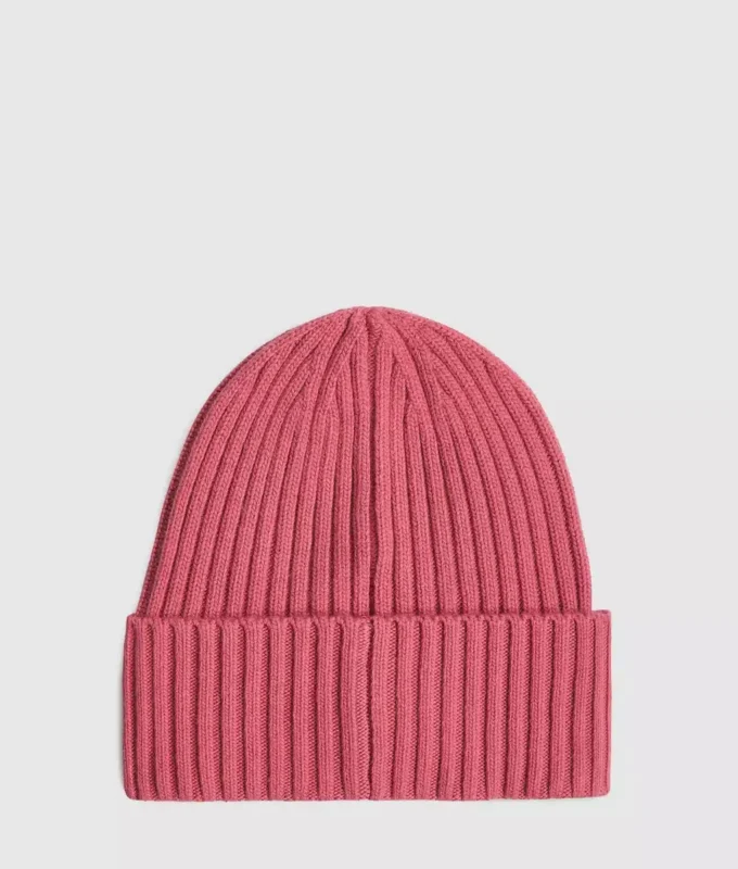 Beanie med logo-patch