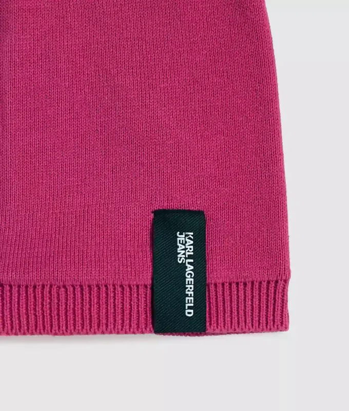 Beanie med logo-patch