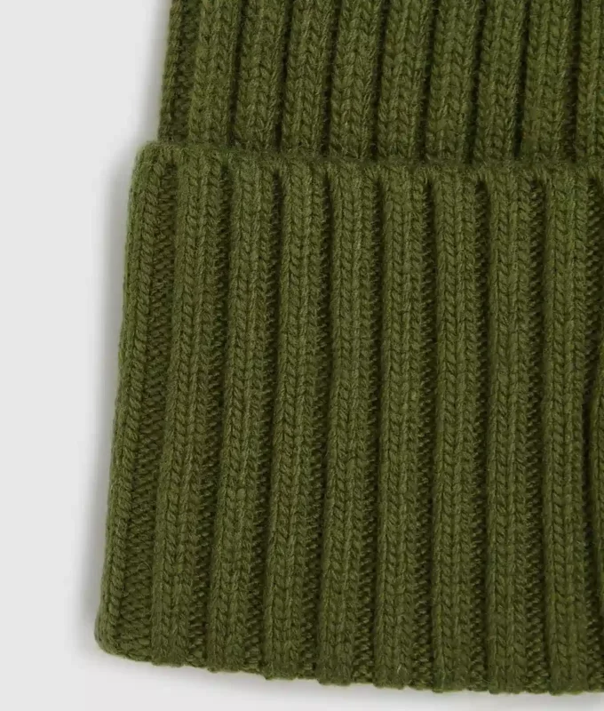 Beanie med logo-patch