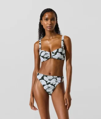 Bikini-top med fan-print