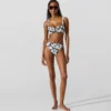 Bikini-top med fan-print