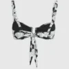 Bikini-top med fan-print