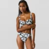 Bikinitrusser med fan-print