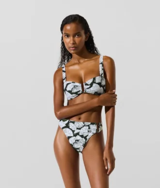 Bikinitrusser med fan-print