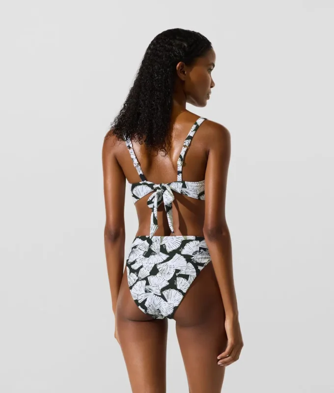Bikinitrusser med fan-print