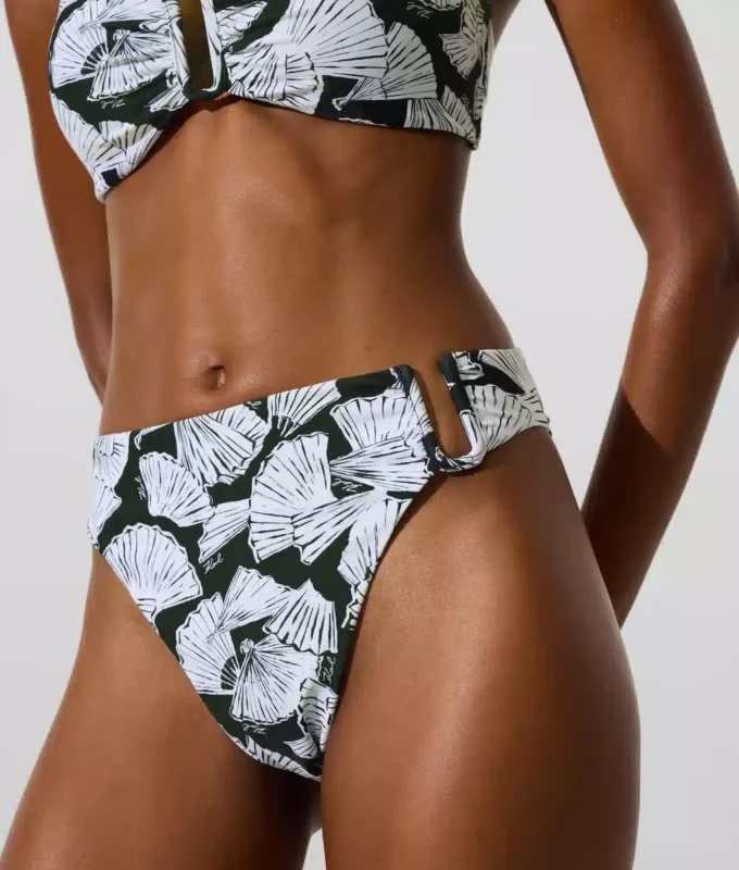 Bikinitrusser med fan-print