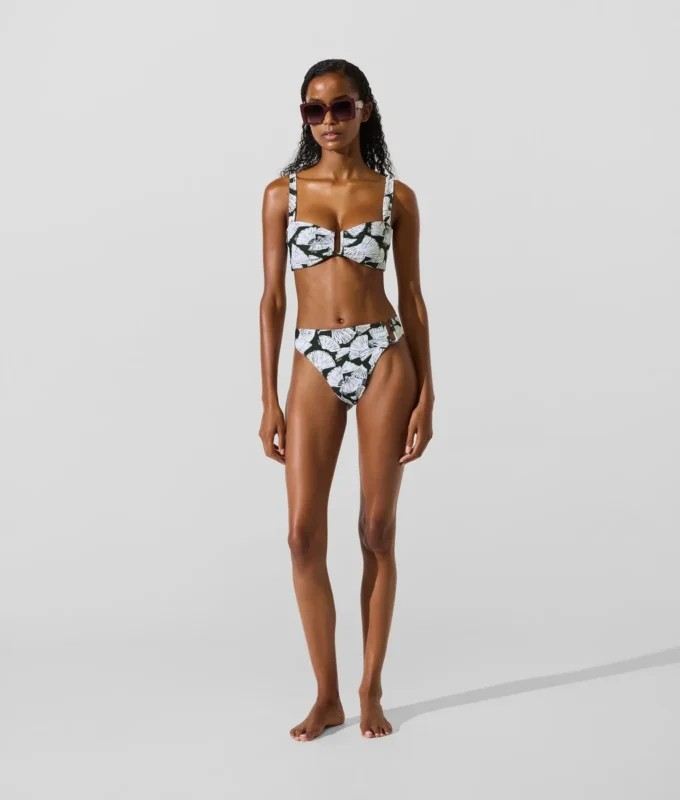 Bikinitrusser med fan-print