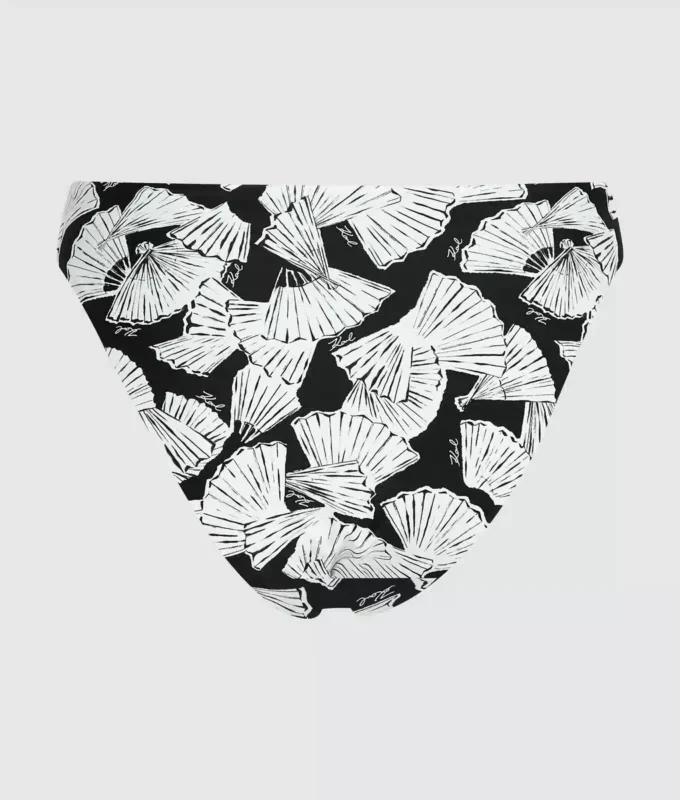 Bikinitrusser med fan-print